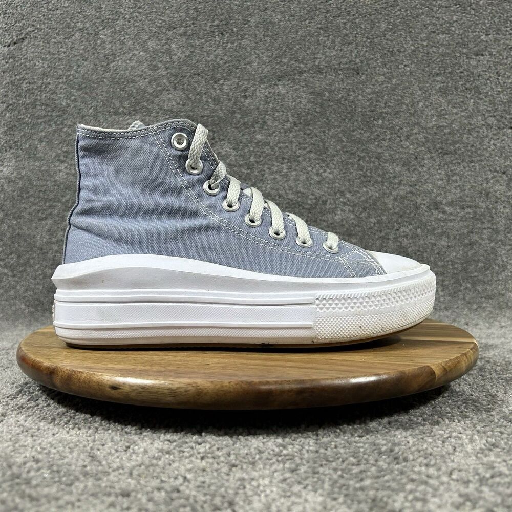 Converse Chuck Taylor All Star Move Hi Women's Size 7 Blue Denim Platform Shoes